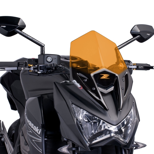 Cupolino Puig Sport arancione Kawasaki Z800E 2013-2016