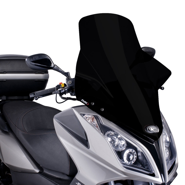 Puig Black V-Tech Line Touring screen Kymco Downtown 125i 2009-2025