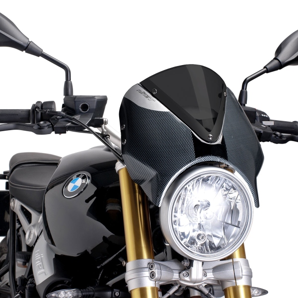 Puig Carbon Look/Dark Smoke Retrovision Nose screen BMW RnineT 2014-2020