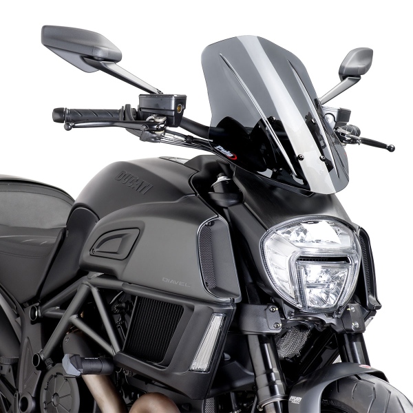 Puig Dark Smoke Touring screen Ducati Diavel 2014-2018