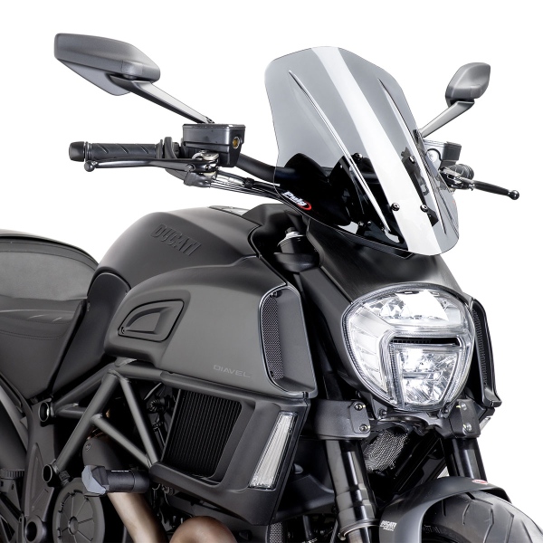Cupolino Puig Touring fume chiaro Ducati Diavel 2014-2018