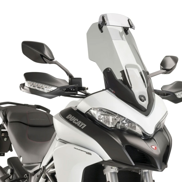 Cupolino Puig Touring con visiera fume chiaro Ducati Multistrada 1200/S 2015-2017