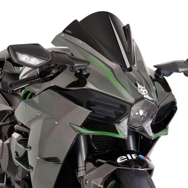 Puig Black Racing screen Kawasaki Ninja H2 2015-2024