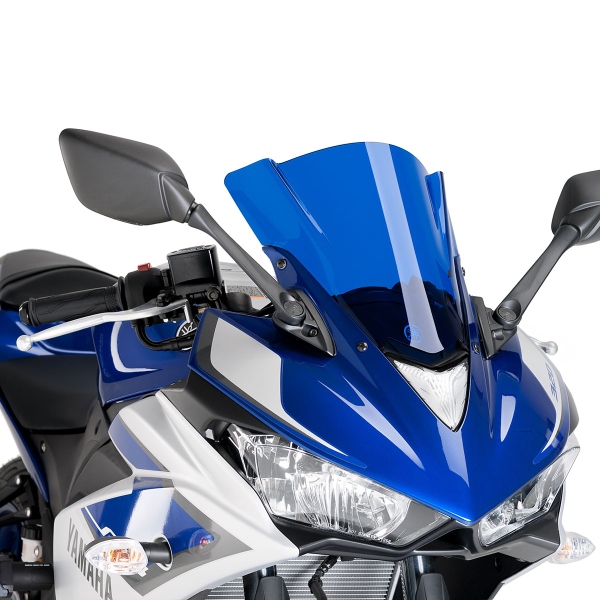 Puig Blue Racing screen Yamaha R3 2015-2018
