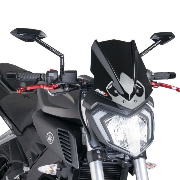 Puig Black Sport screen Yamaha MT125 2014-2019