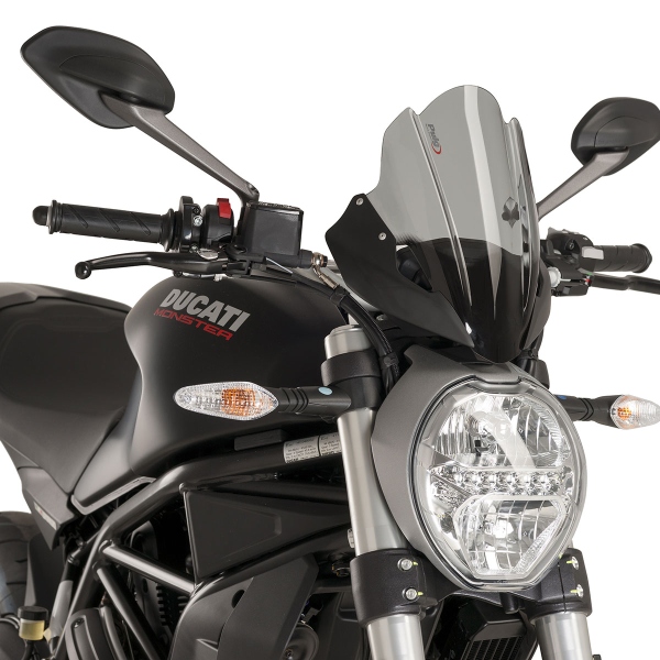 Puig Dark Smoke Touring screen Ducati Monster 1200R 2016-2020