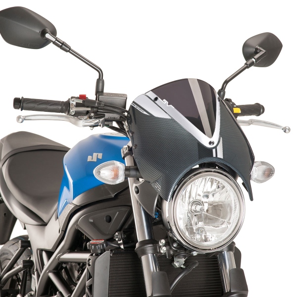 Puig Carbon Look/Dark Smoke Retrovision Nose screen Suzuki SV650 2016-2024