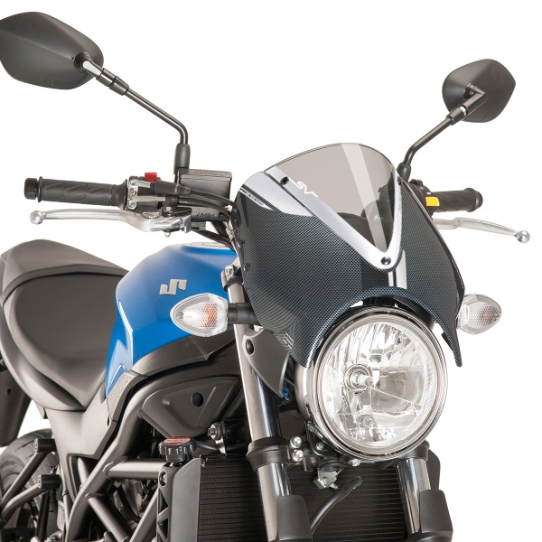 Puig Carbon Look/Light Smoke Retrovision Nose screen Suzuki SV650 2016-2024