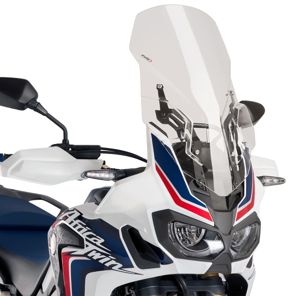 Puig Clear Touring with supports screen Honda Africa Twin 1000 2016-2019