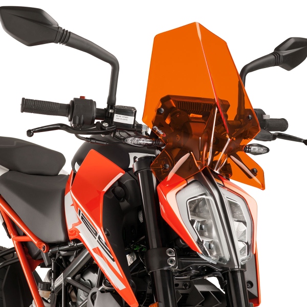 Cupolino Puig Sport arancione KTM Duke 125 2017-2023