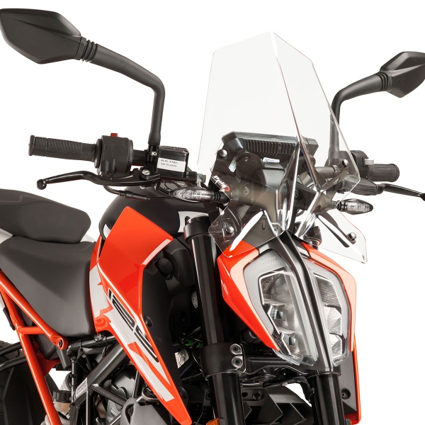 Puig Clear Sport screen KTM Duke 125 2017-2023