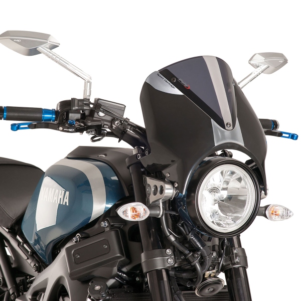 Puig Black/Dark Smoke Retrovision Nose screen Yamaha XSR700 2016-2020