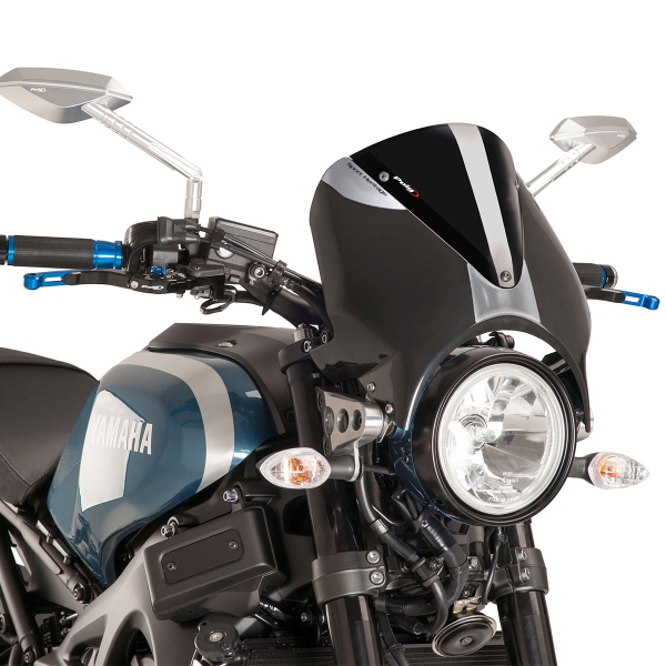 Puig Black/Black Retrovision Nose screen Yamaha XSR700 2016-2020