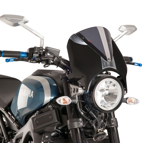Puig Carbon Look/Dark Smoke Retrovision Nose screen Yamaha XSR700 2016-2018