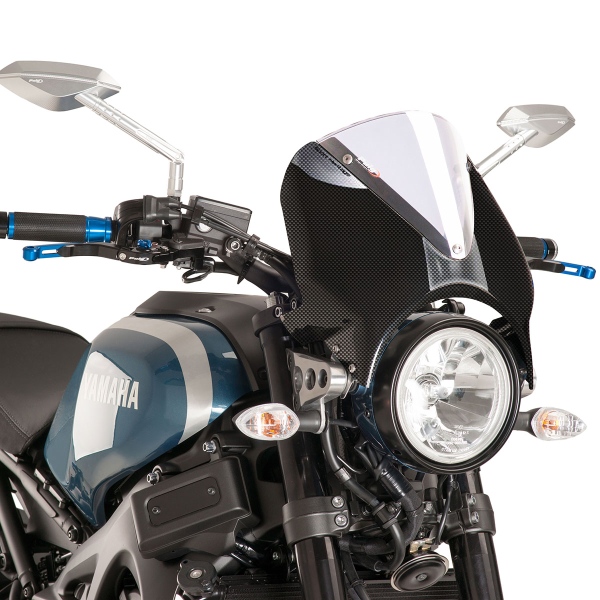Puig Carbon Look/Clear Retrovision Nose screen Yamaha XSR700 2016-2018