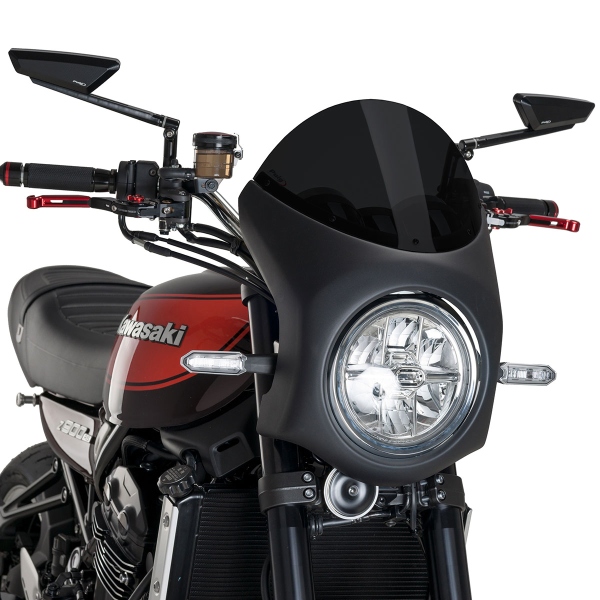 Puig Black/Dark Smoke Retro screen Kawasaki Z900RS 2017-2025