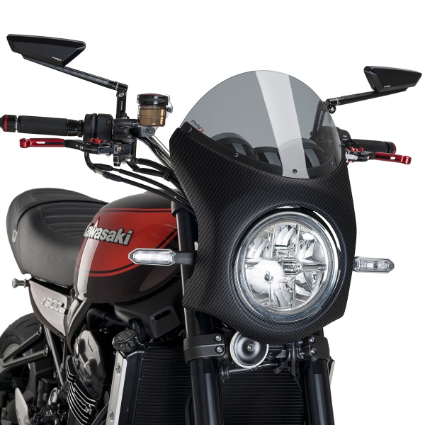 Puig Carbon Look/Light Smoke Retro screen Kawasaki Z900RS 2017-2025