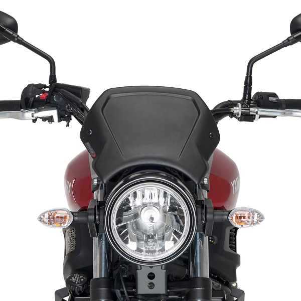 Puig Aluminium Matte Black Fly screen Yamaha XSR700 2016-2025
