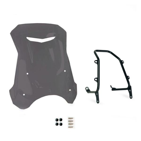 Unit Garage dark smoke screen with GPS support Triumph Bonneville T100 2017-2024