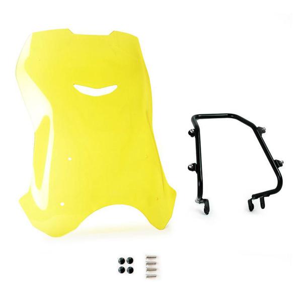 Unit Garage yellow high screen with GPS support Triumph Bonneville T100 2017-2024