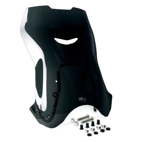 Unit Garage dark smoke screen with GPS support BMW RnineT Roadster