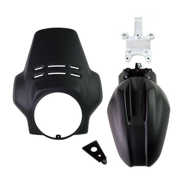 Unit Garage matt black screen Fenouil+front fender BMW RnineT Scrambler