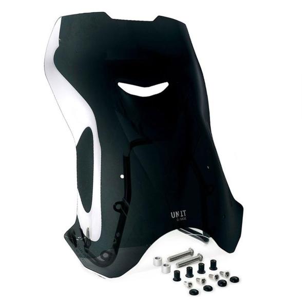 Unit Garage dark smoke high screen with GPS support BMW RnineT Pure