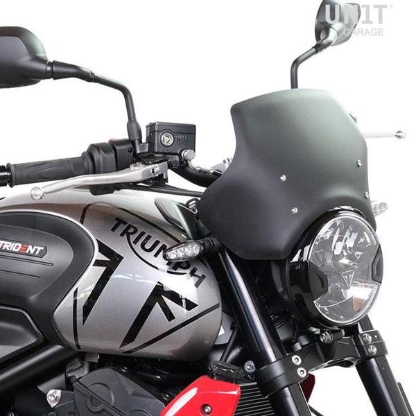 Unit Garage matte black Screen Triumph Trident 660