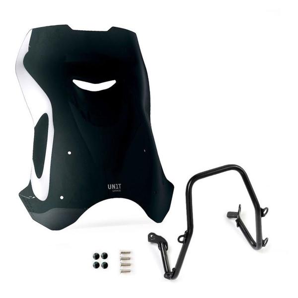 Unit Garage dark smoke high screen with GPS support Triumph Trident 660