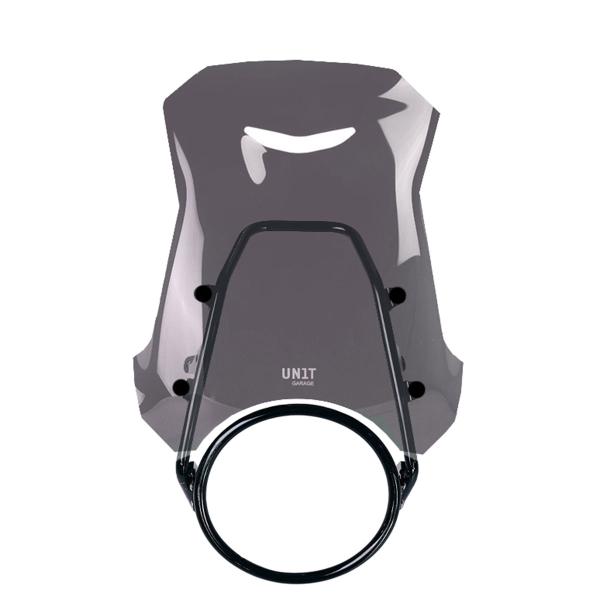 Unit Garage dark smoke screen with GPS support Royal Enfield Guerrilla 450