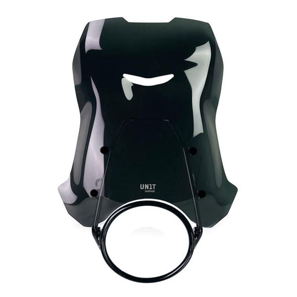 Unit Garage dark smoke high screen with GPS support Royal Enfield Guerrilla 450