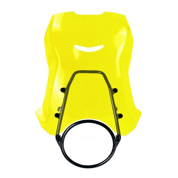 Unit Garage yellow high screen with GPS support Royal Enfield Guerrilla 450