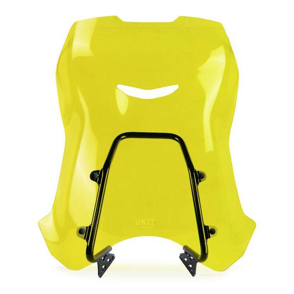 Unit Garage yellow high screen with GPS support Triumph Scrambler 400 X 2024-2025