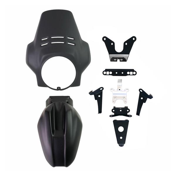 Unit Garage matt black screen Fenouil+front fender BMW R12