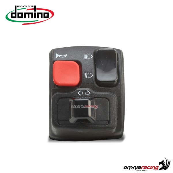 Pulsantiera Domino dispositivo elettrico cablato serie 2B in tecnopolimeri sinistro colore nero