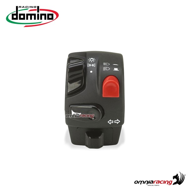 Pulsantiera Domino dispositivo elettrico cablato serie 9A in tecnopolimeri sinistro colore nero