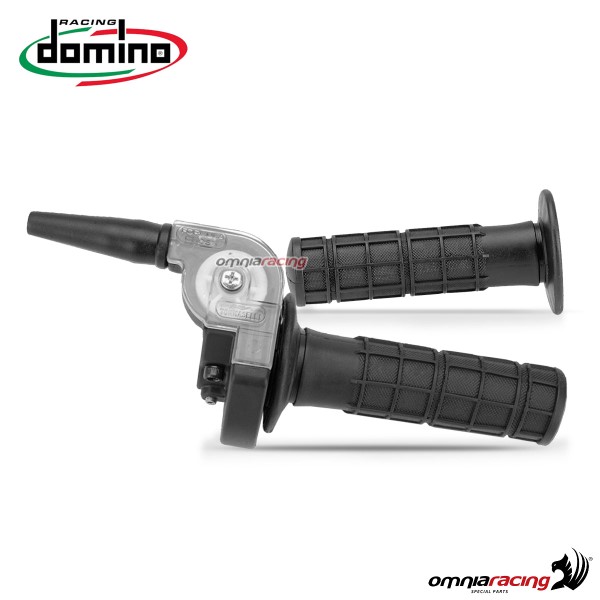 Domino aluminum throttle control Formula with grips Black color