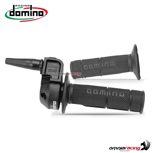 Domino technopolymer throttle control with grips Black color