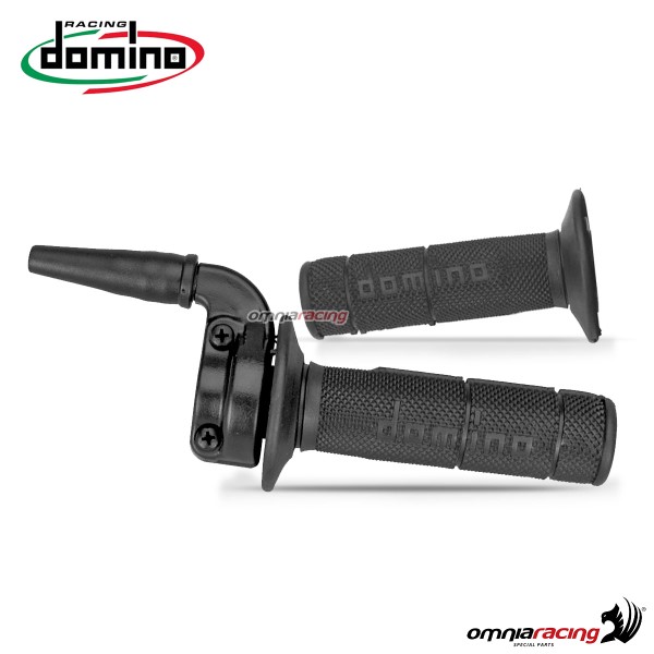 Domino technopolymer throttle control with grips Black color