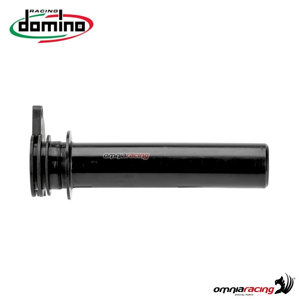 Domino technopolymer throttle tube HR Cross for 120 mm grips end closed black color