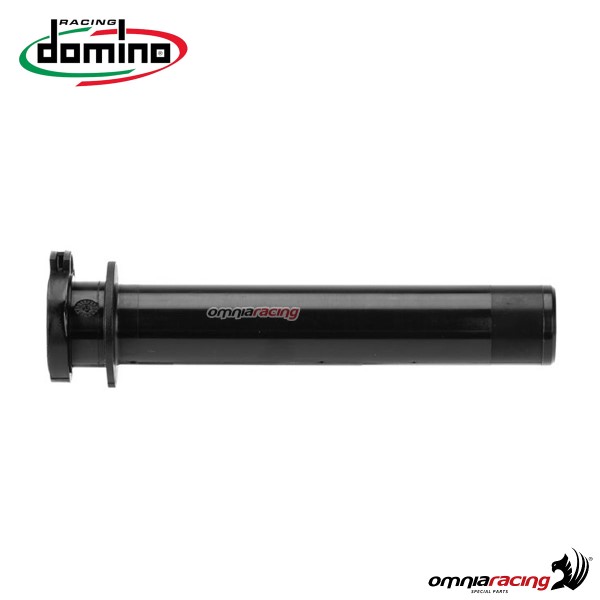Domino technopolymer throttle tube KRE for 120 mm grips end closed black color