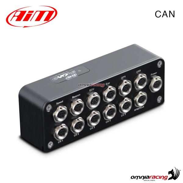 Data logger AIM EVO4S with integrated GPS09 module 1.3m and CAN cable