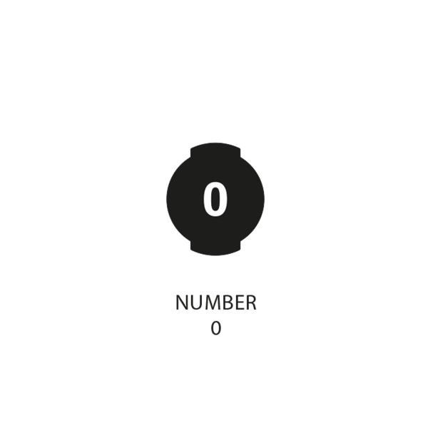 Button for AIM Keypad K8 /open - NUMBER 0
