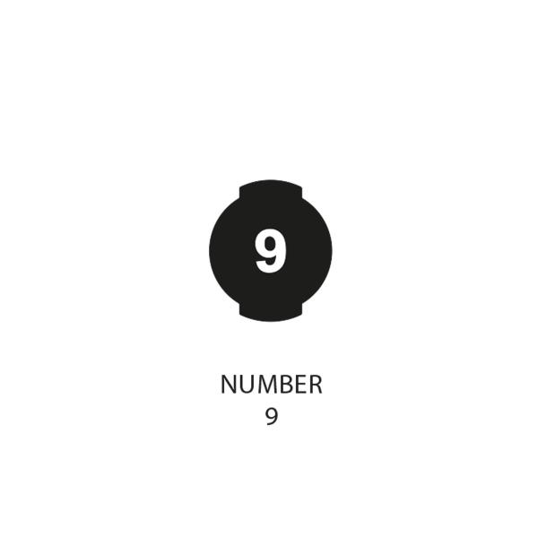 Button for AIM Keypad K8 /open - NUMBER 9
