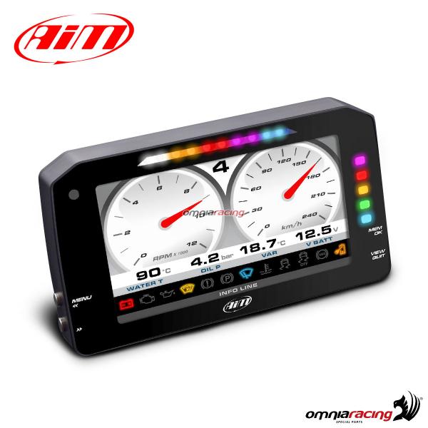 Strumentazione digitale AIM MXP display TFT 6" cruscotto per auto con modulo GPS da 1,3m