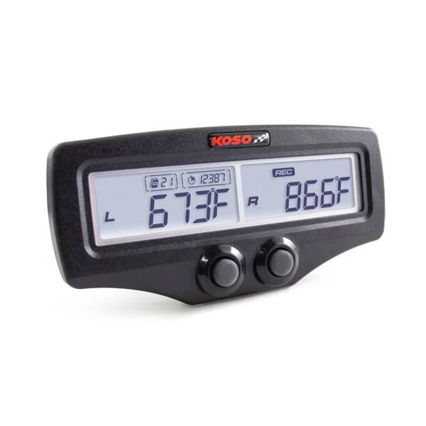 KOSO EGT-02 EVO Dual exhaust gas temperature data logger display