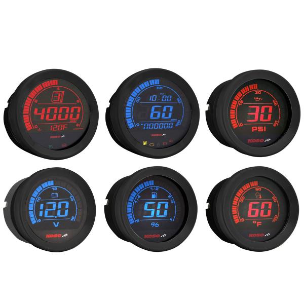KOSO HD-03 6-meter kit Led dashboard Speedometer Harley Davidson 2004-2013