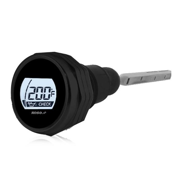 KOSO black LCD positive digital oil electronic meter Harley Davidson Touring 2017-2024