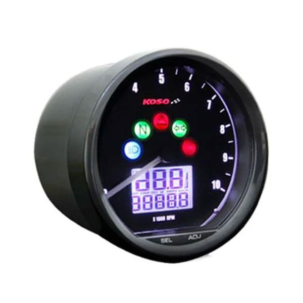 KOSO D64 Custom Style universal black Speedometer