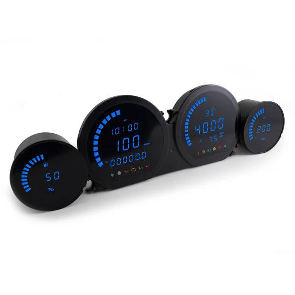 KOSO HD-06 Blue/Black Led dashboard Speedometer Harley Davidson Touring 2014-2020